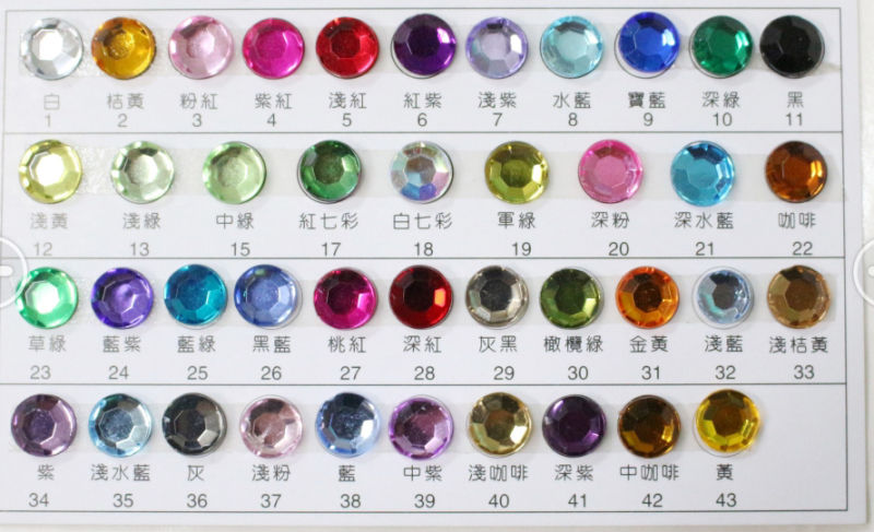 Crystal Epoxy Resin Sticker Acrylic Gem Adhesive Sticker for Earphone Cell Phone (TS-542)
