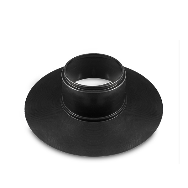 Round base rubber boot flashing