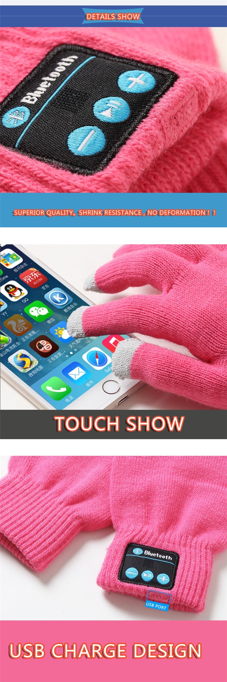 Wireless Bluetooth Gloves