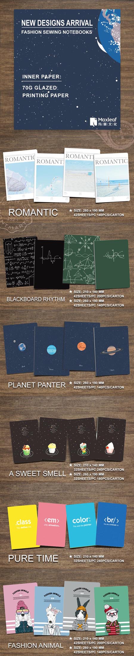 Hotsale Notebook Soft Cover Diary Exercise Book Hot Sale Promotional