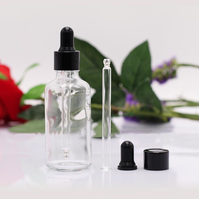 Bottle China Products/Suppliers. High Clear White Glass Bottle with Dropper (NBG02)