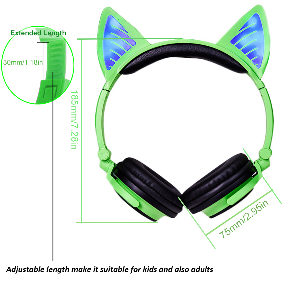 Bluetooth cat ear headphone