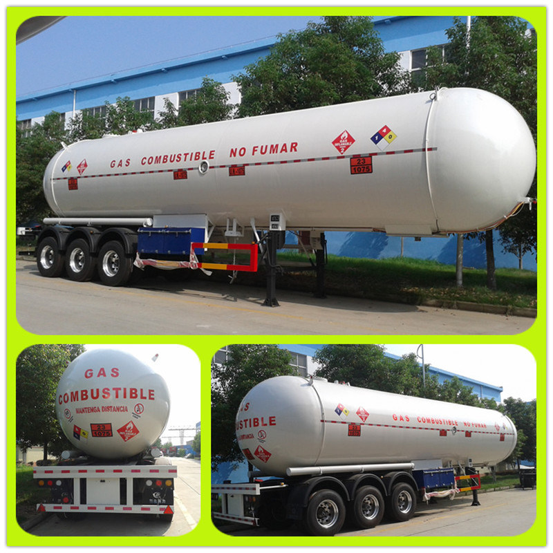 59.52cbm Cooking Gas LPG Tanker Trailer