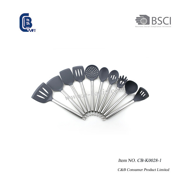 11 peças de utensílios de cozinha de silicone, utensílios de cozinha de silicone para panelas antiaderentes