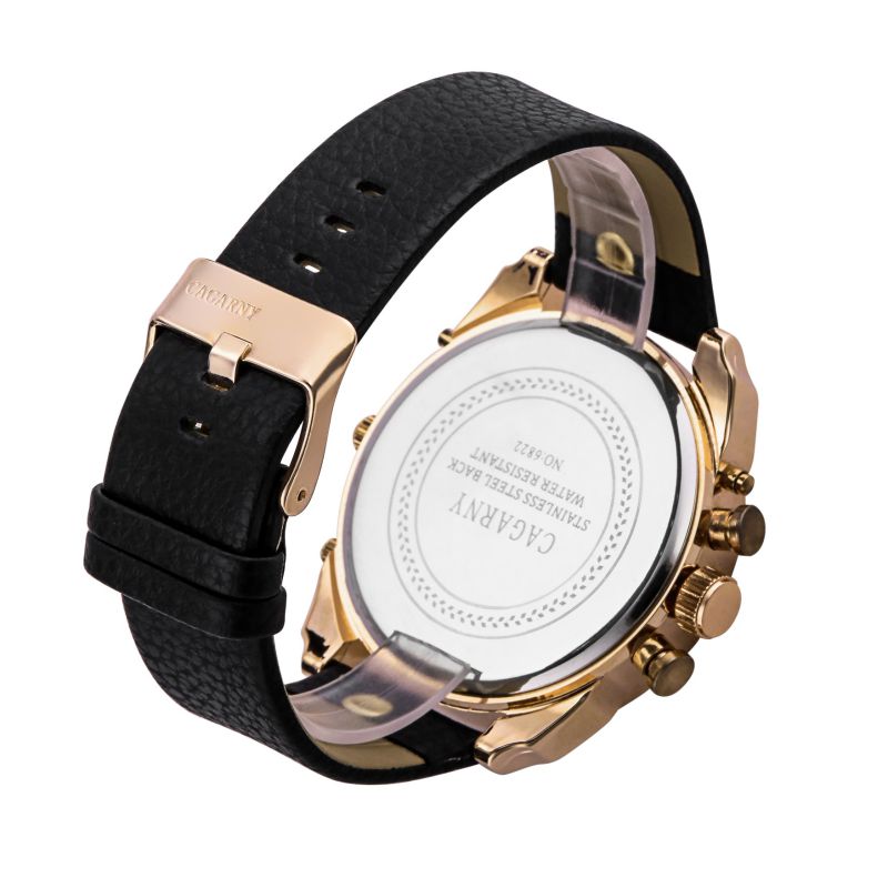 Rose Gold Double Movement Multifunction Rosegold Watch