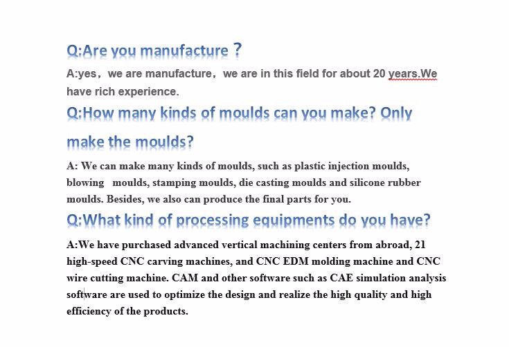 metal parts according to drawings