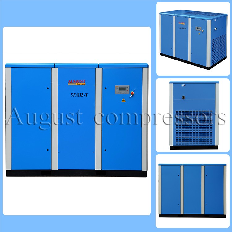 132kw/180HP August Variable Frequency Screw Air Compressor