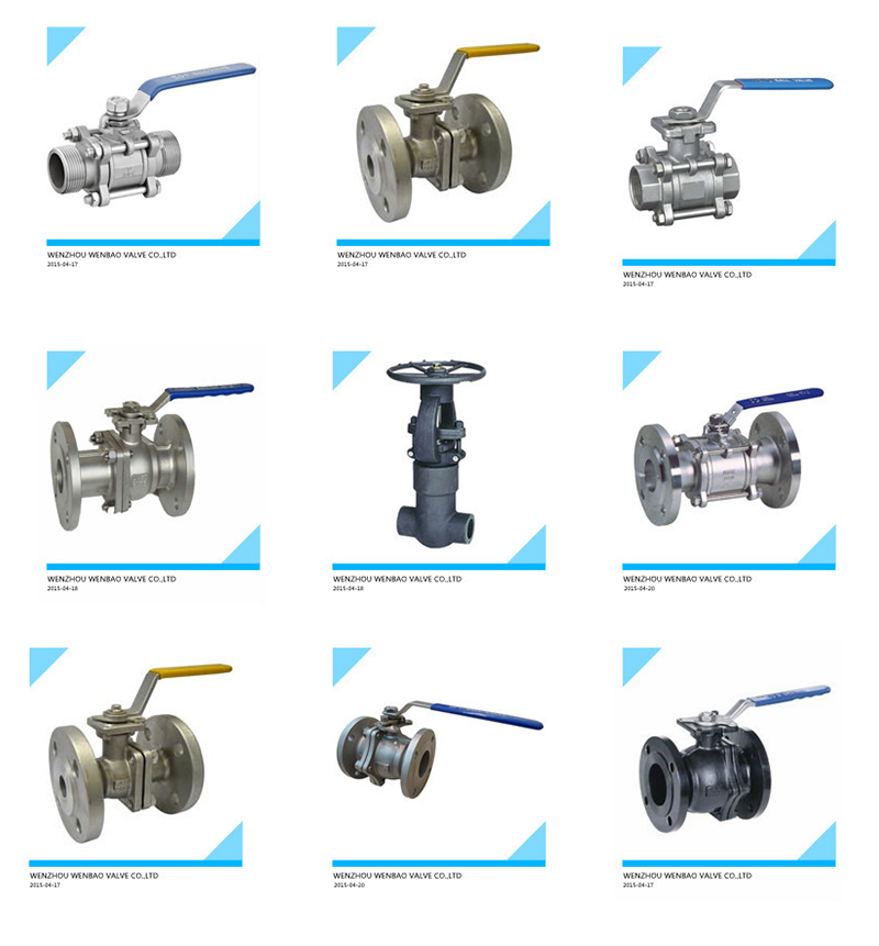 3PC Manual Casting ISO Platform Ball Valve with Lock Handle