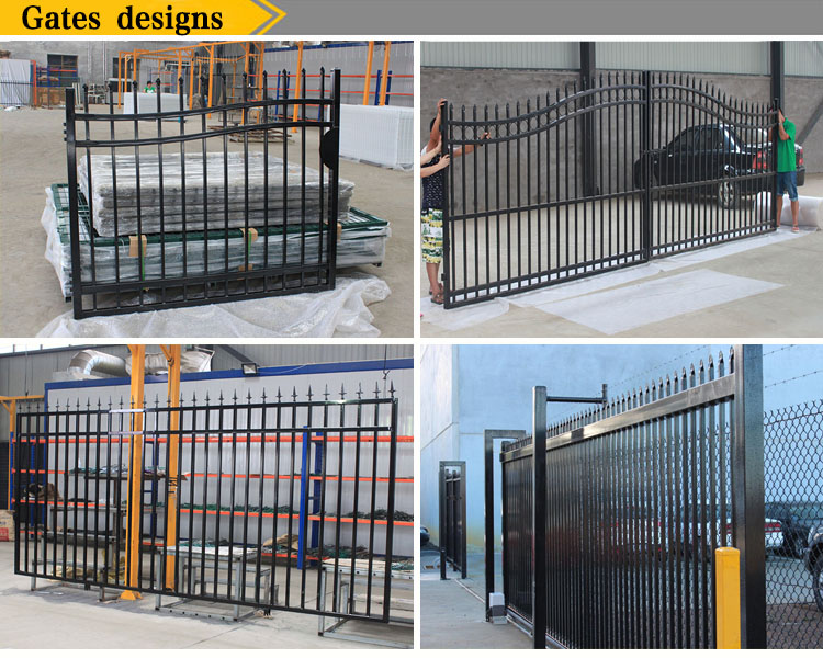 Residential Ornamental Wrought Iron Fence Models for Home Garden