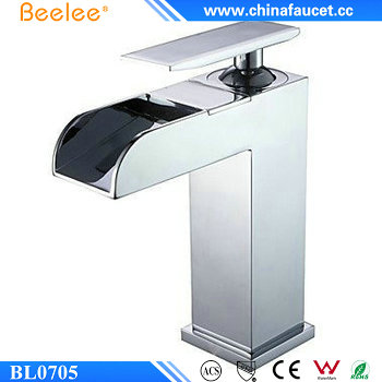 Beelee Bl0705 Single Lever Brass Waterfall Bathroom Faucet
