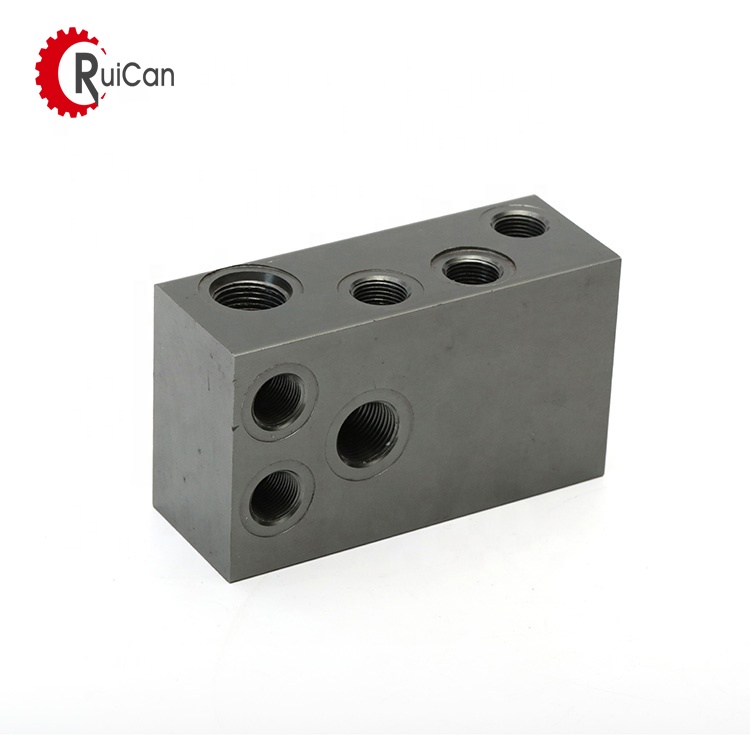 OEM customized investment casting water jet cutting pump machined parts machining brass dual threaded insert