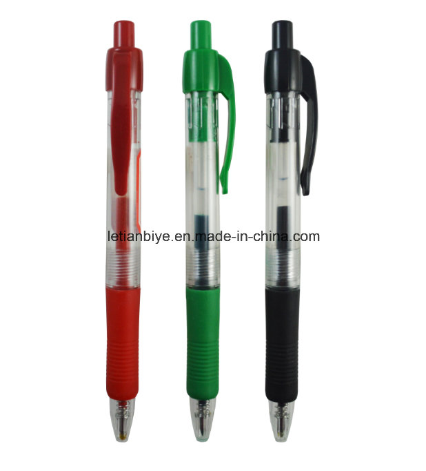 Customized Logo Advertising Click Water-Based Lnk Plastic Pen
