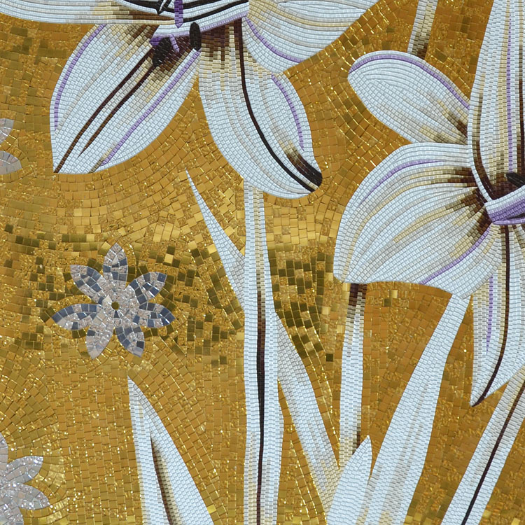 Mosaic Flower Hand Cut Art Work Mosaic Kit