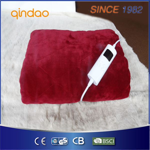 Full Size Qualified Flannel Heated Electric Throw Blanket