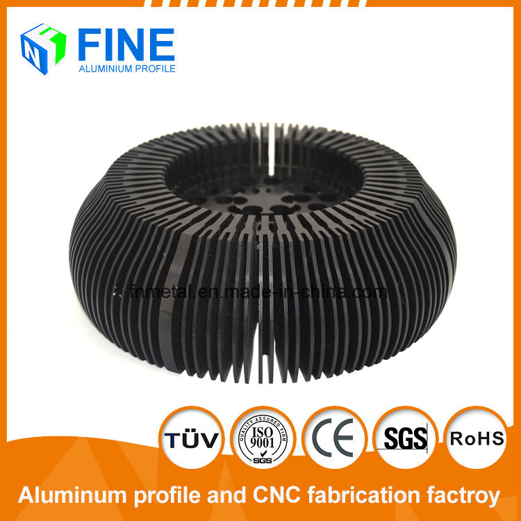 Aluminium Extruded Profiles Round Aluminum Heat Sink in China