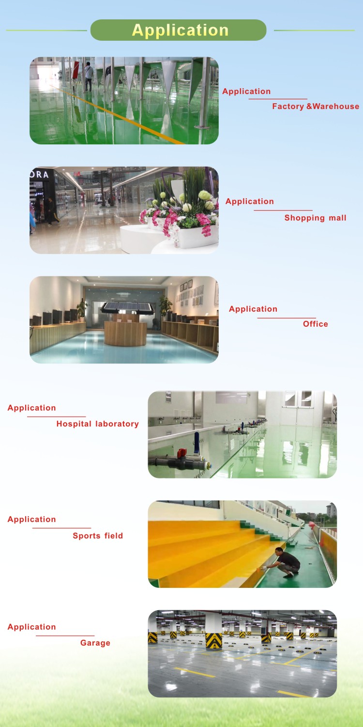 Εποξειδική βαφή με βάση το νερό Water-based epoxy floor painting