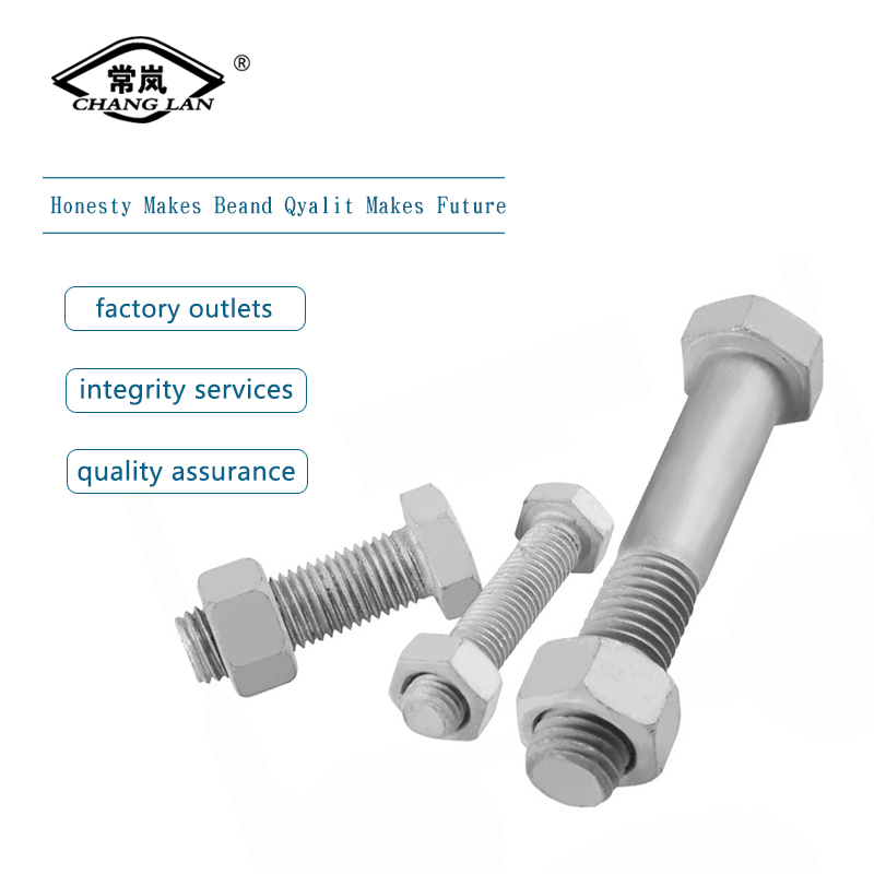 hex bolt with nut and washer