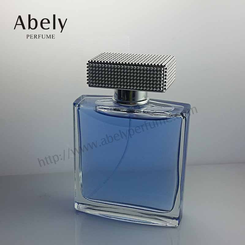 100ml Blue Sea Zamac Cap Glass Perfume Bottle