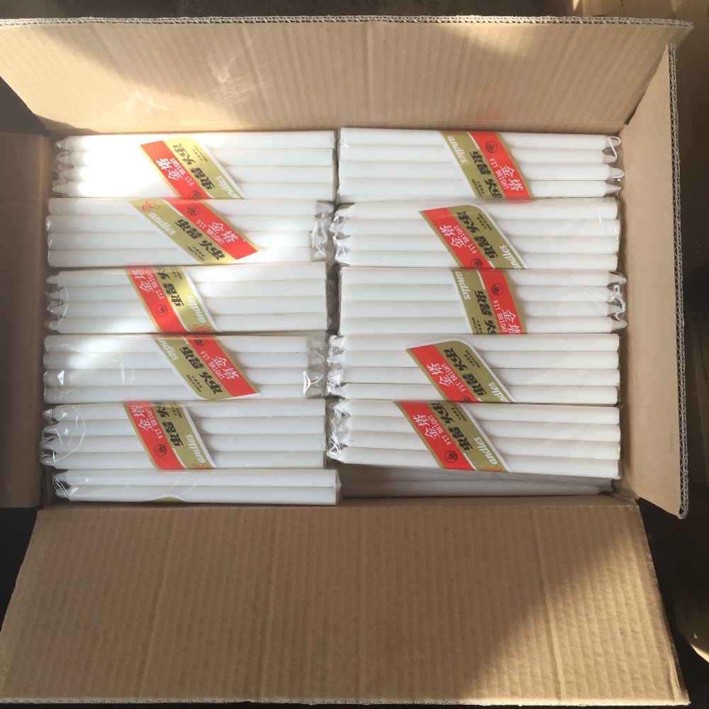 White Candle Packages 