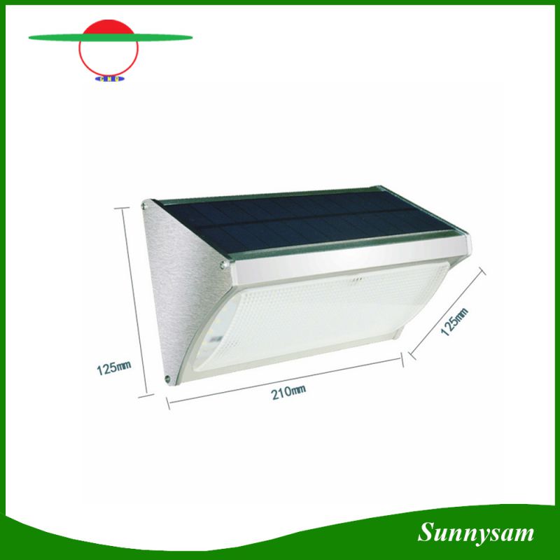 1000lm 56 LED Microwave Radar Sensor Remote Control Wall Mounted Wireless Solar Garden Light