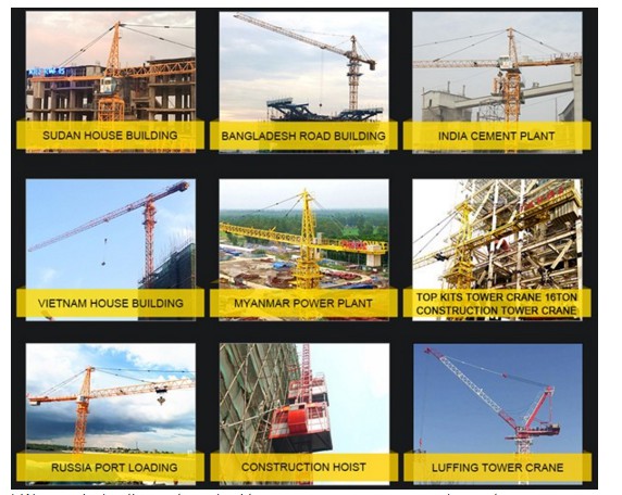 High Quality China Factory Luffing Jib Tower Cranes