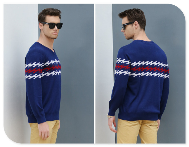 Men's 100% Cashmere V Neck Pullover Sweater China Factory