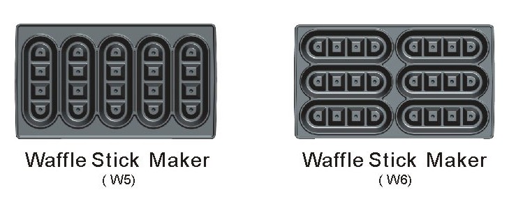 Waffle Sticker Maker-Fit 5 or 6 Waffle Sticks