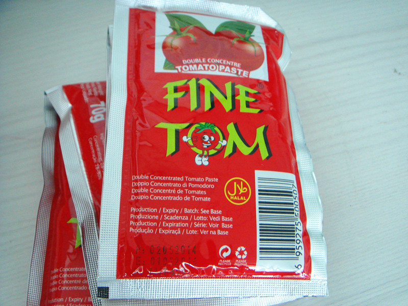 Fine Tom 70g Sachet Packaging Tomato Paste Manufacturer From China