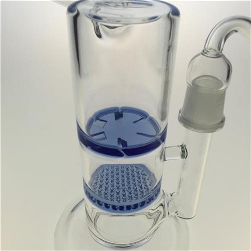 Honeycomb Disc Hookah Glass Water Smoking Pipes to Bubbler (ES-GB-389)