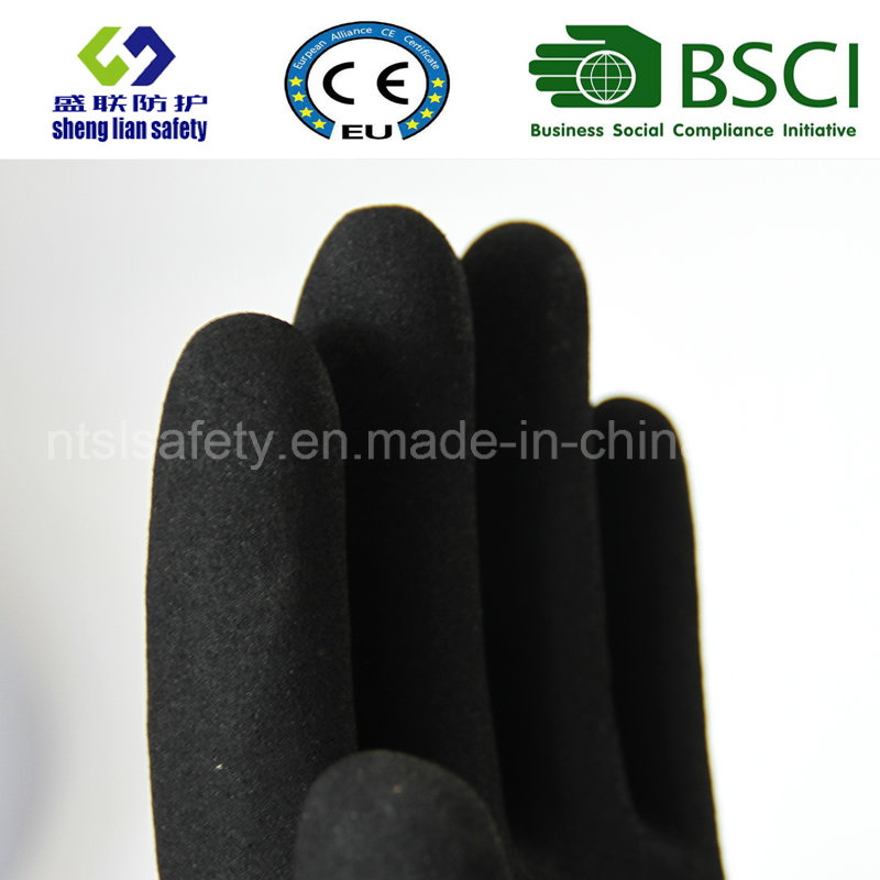 Nitrile Coating, Sandy Finish Safety Work Gloves (SL-NS112)