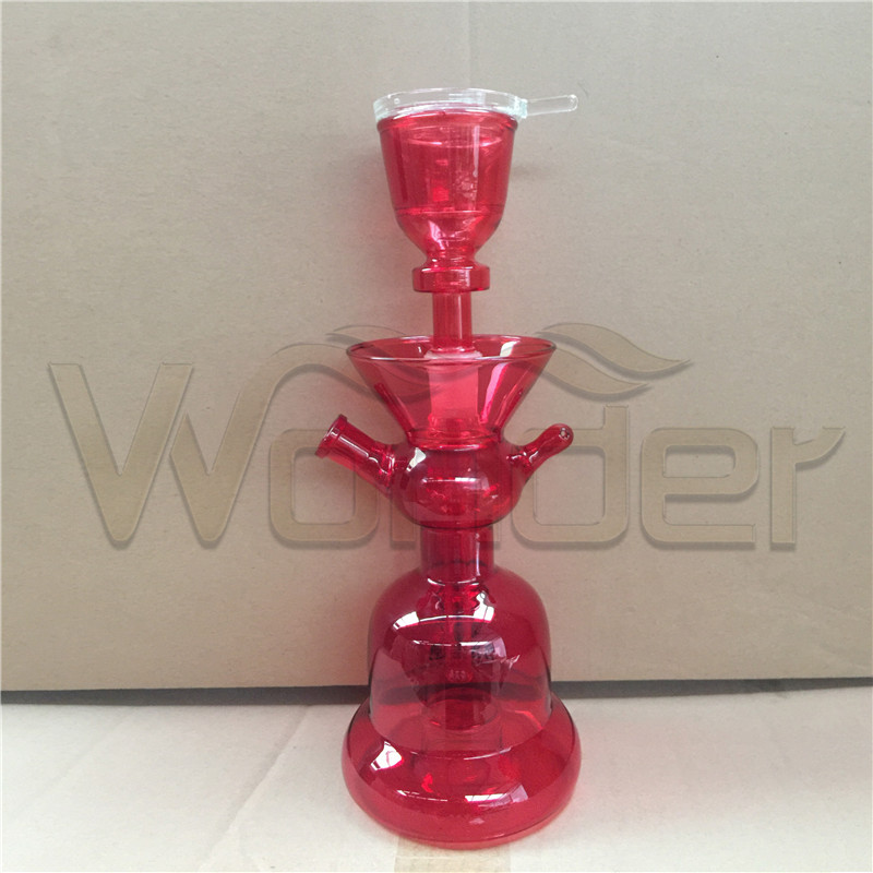 Red Handblow Glass Shisha Hookahs for Sale