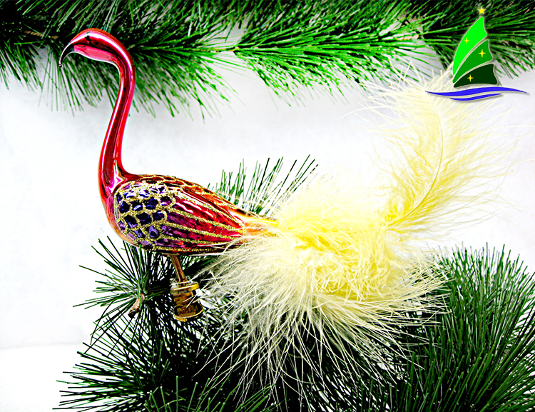 Figurines grandes de vidro do flamingo Glass Big Flamingo Figurines