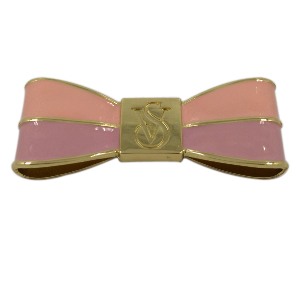 Handbag Accessories Pink Metal Glued Bowknot Label