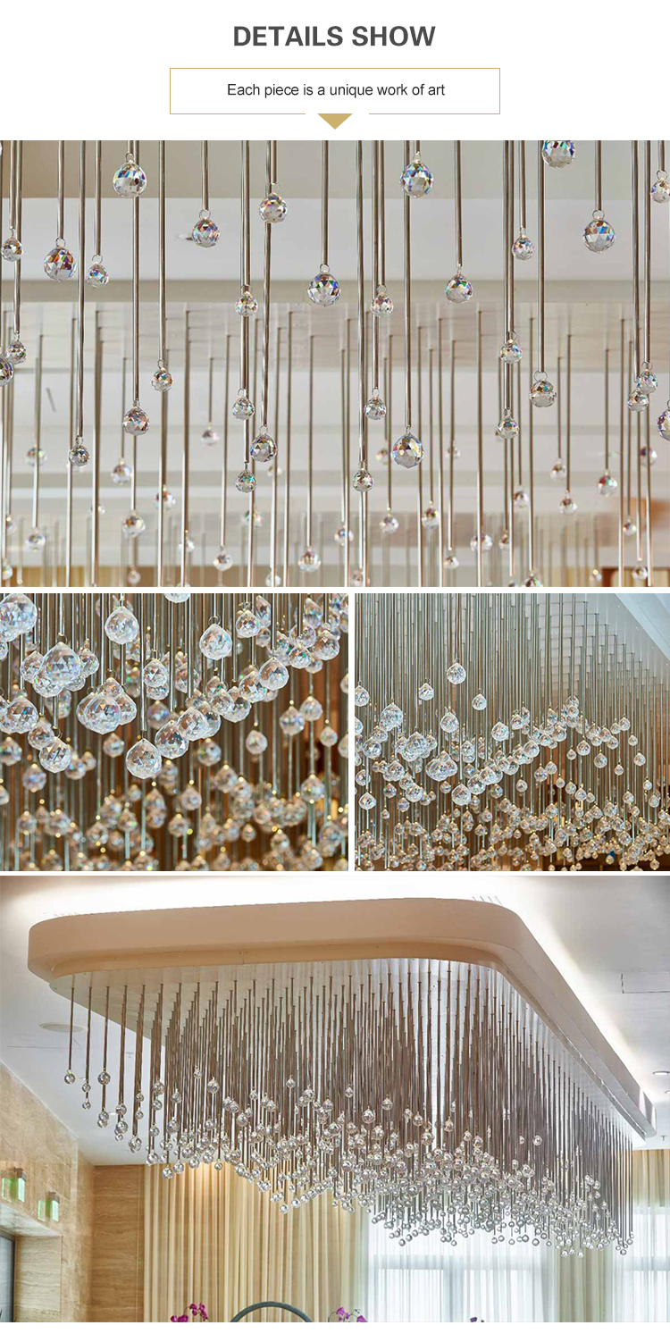 K9 crystal chandelier details