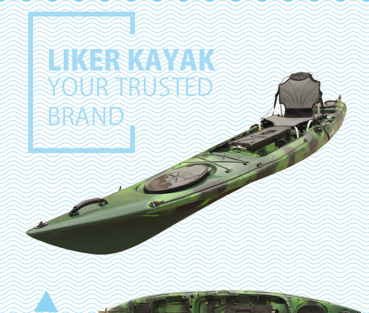 PE Rotomoulded PRO Fishing Kayak Sale Made in China Design by Liker