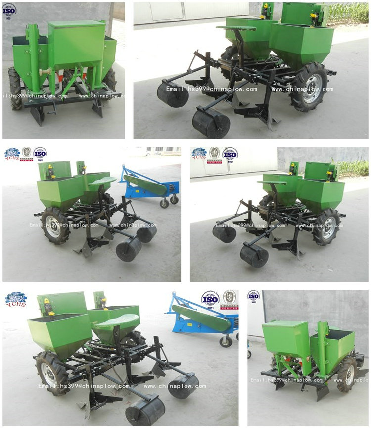 Mini Tractor Driven Two Row Potato Planter with Factory Quality in Agricultural