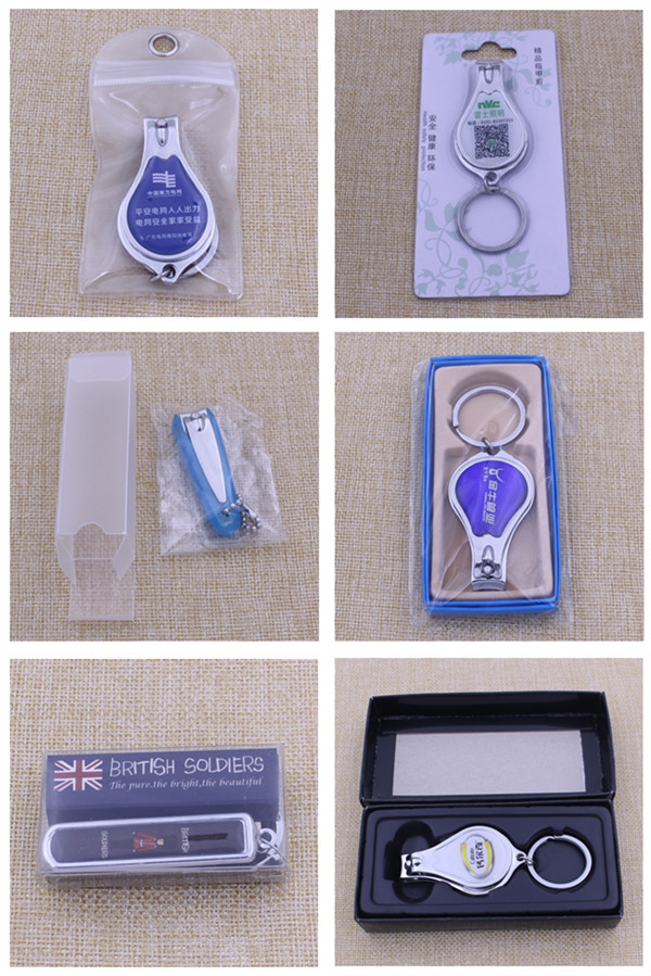 Promotion Metal Nail Clipper with Epoxy Sticker