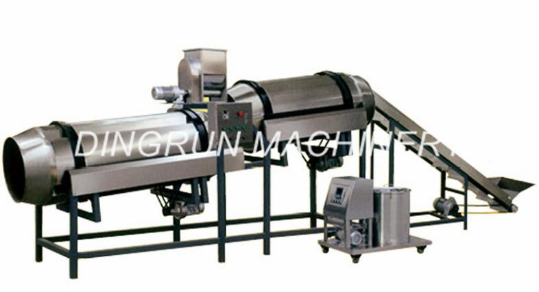 puffed snack food with chocolate filling production line