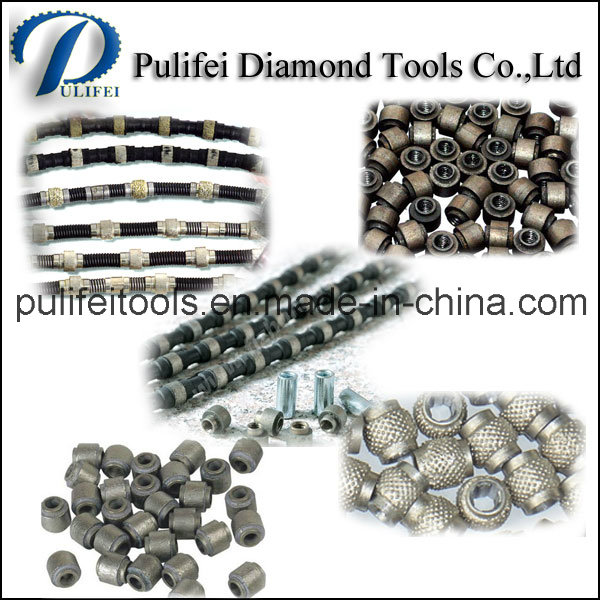 Sintering Electroplated Brazed Diamond Circle Beads Used Wire Saw