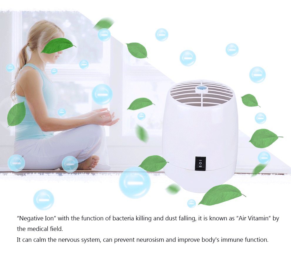 Aroma Air Purifier Without Water Negative Ion and Ozone Air Cleaner