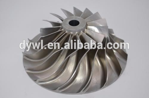 wanlong mould molds foundry investment casting cnc machining China turbine wheels vaccum casting alloy