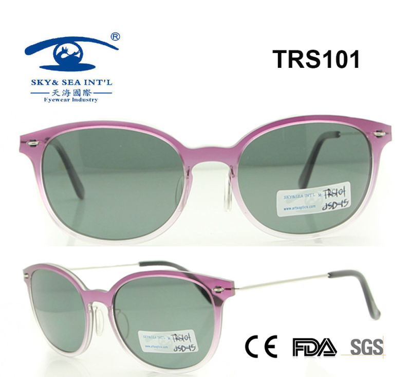 Promotional High Quality Beautiful Tr Sunglass (TRS101)