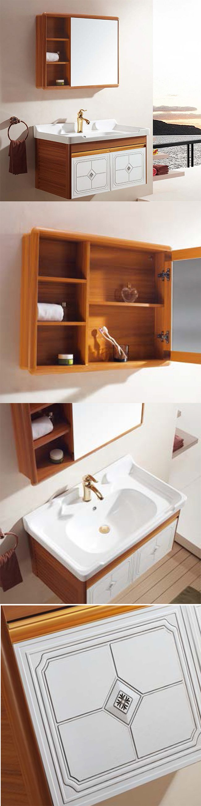 European Style Antique Bathroom Cabinet