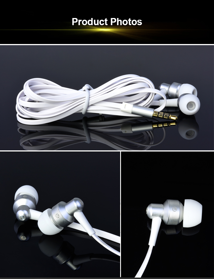 wired metal in ear gift earphone 