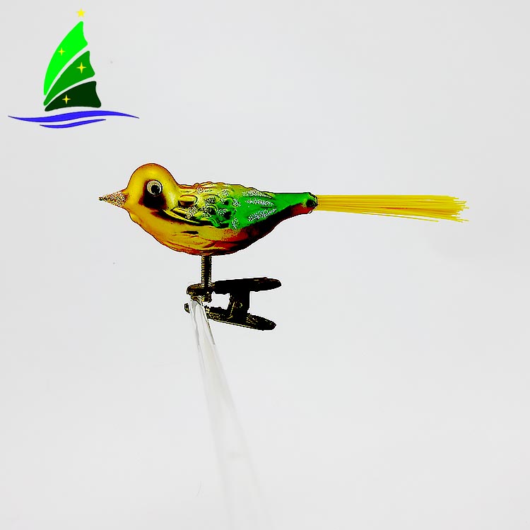 Ornamento de Natal de pássaro de vidro Glass Bird Christmas Ornament