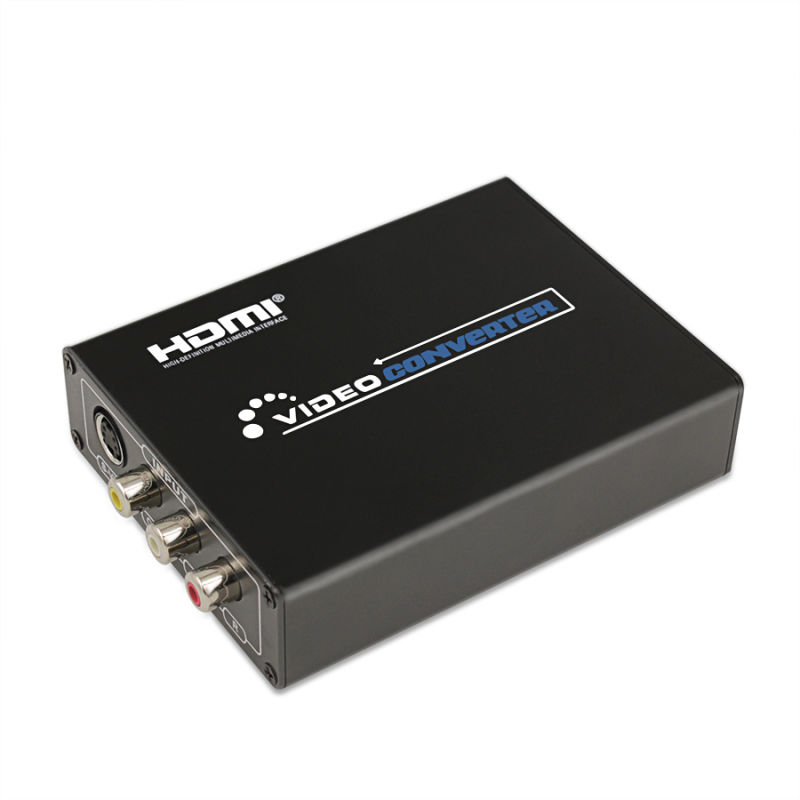 3RCA AV Cvbs Composite & S-Video to HDMI Converter Upscaler
