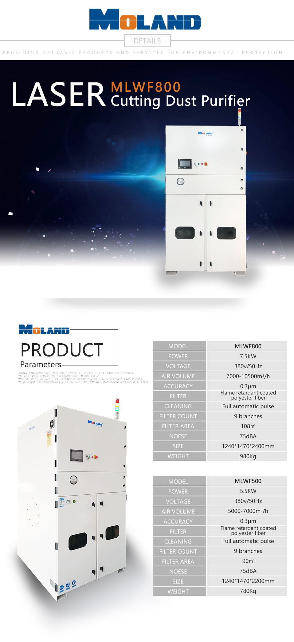 Welding Processing Industrial Dust Collector for Laser Cutting