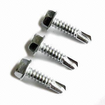 DIN7504k Hex Washer Drilling Screw with Tapping Screw Thread