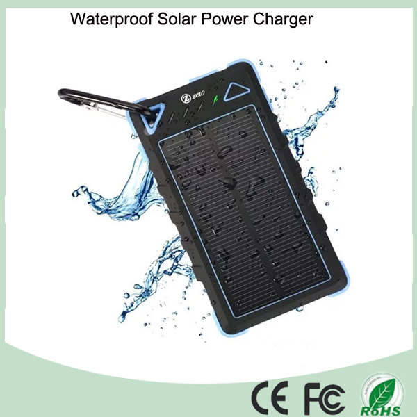 8000mAh Dual USB Interface Solar Battery Charger with LED Light (SC-1788)