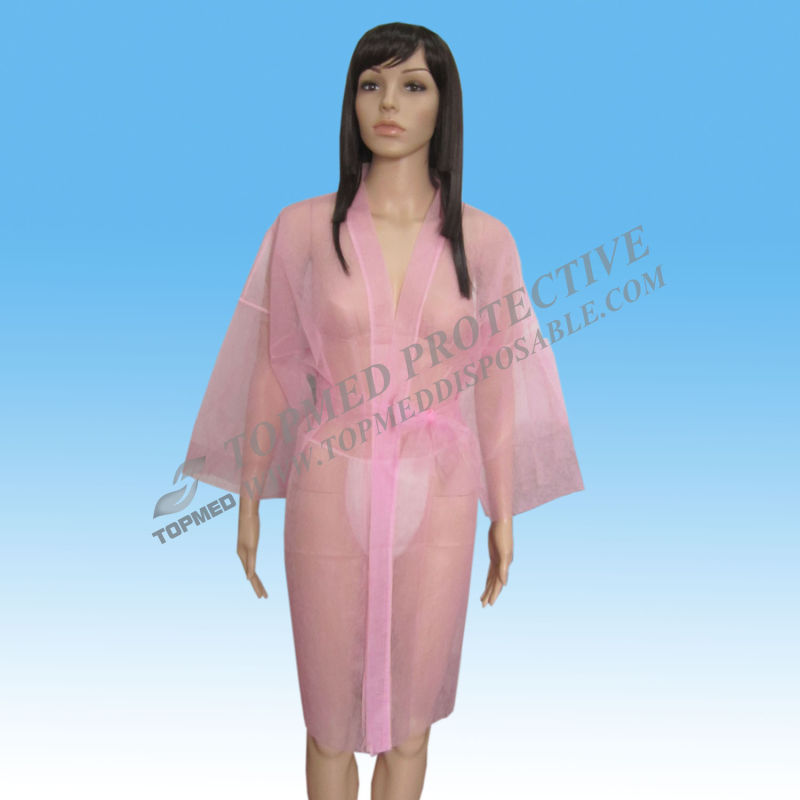 Short Sleeve Kimono for Hairdressing Salon, Beauty Centre, Massage